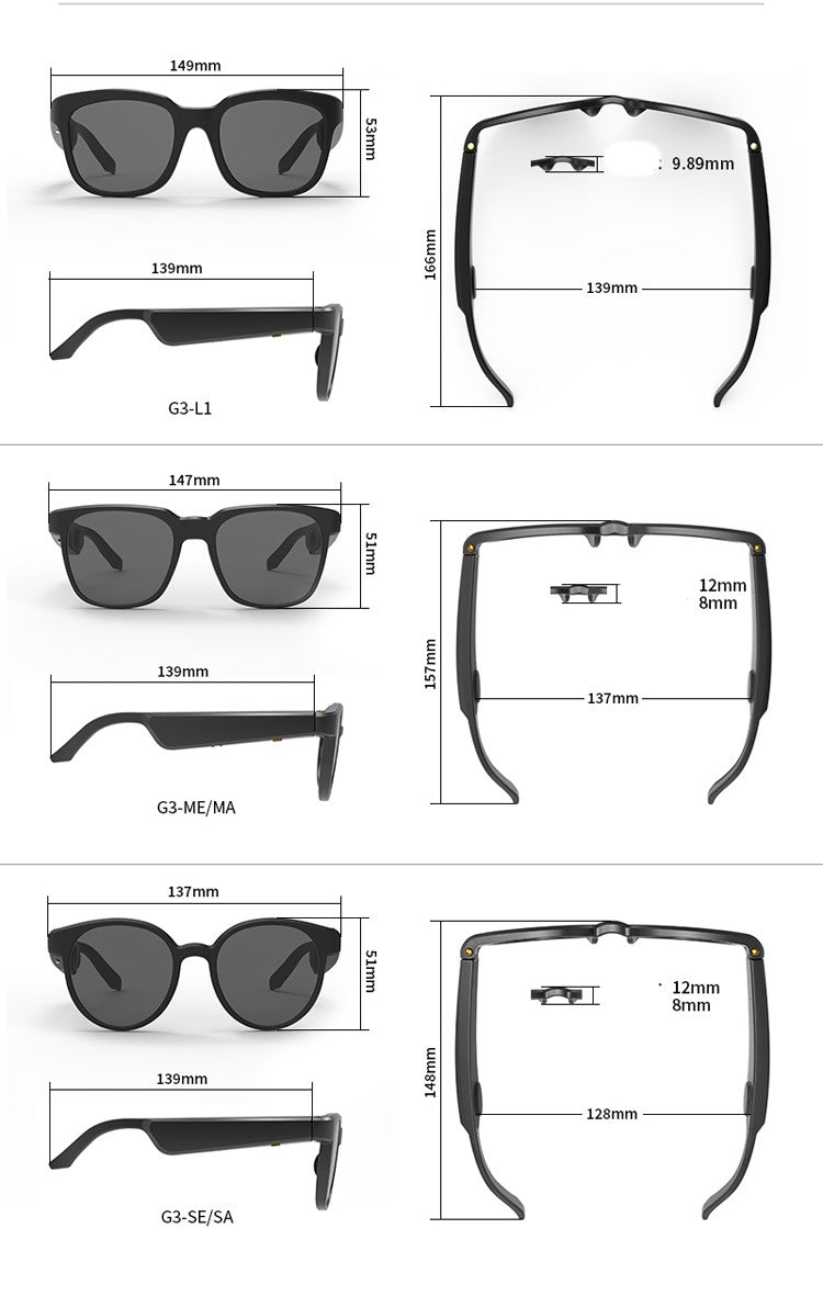 Bone Conduction Sunglasses Fashion Men And Women