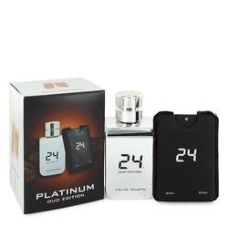 24 Platinum Oud Edition Eau De Toilette Concentree Spray + 0.8 oz {Pocket Spray (Unisex) By Scentstory