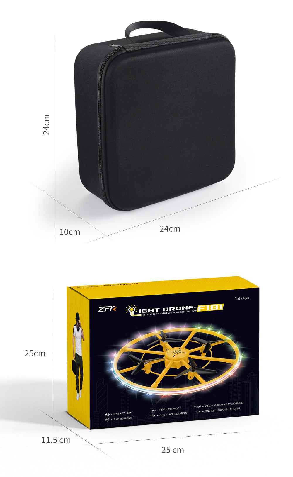 F181 Smart Glare UFO Remote Control