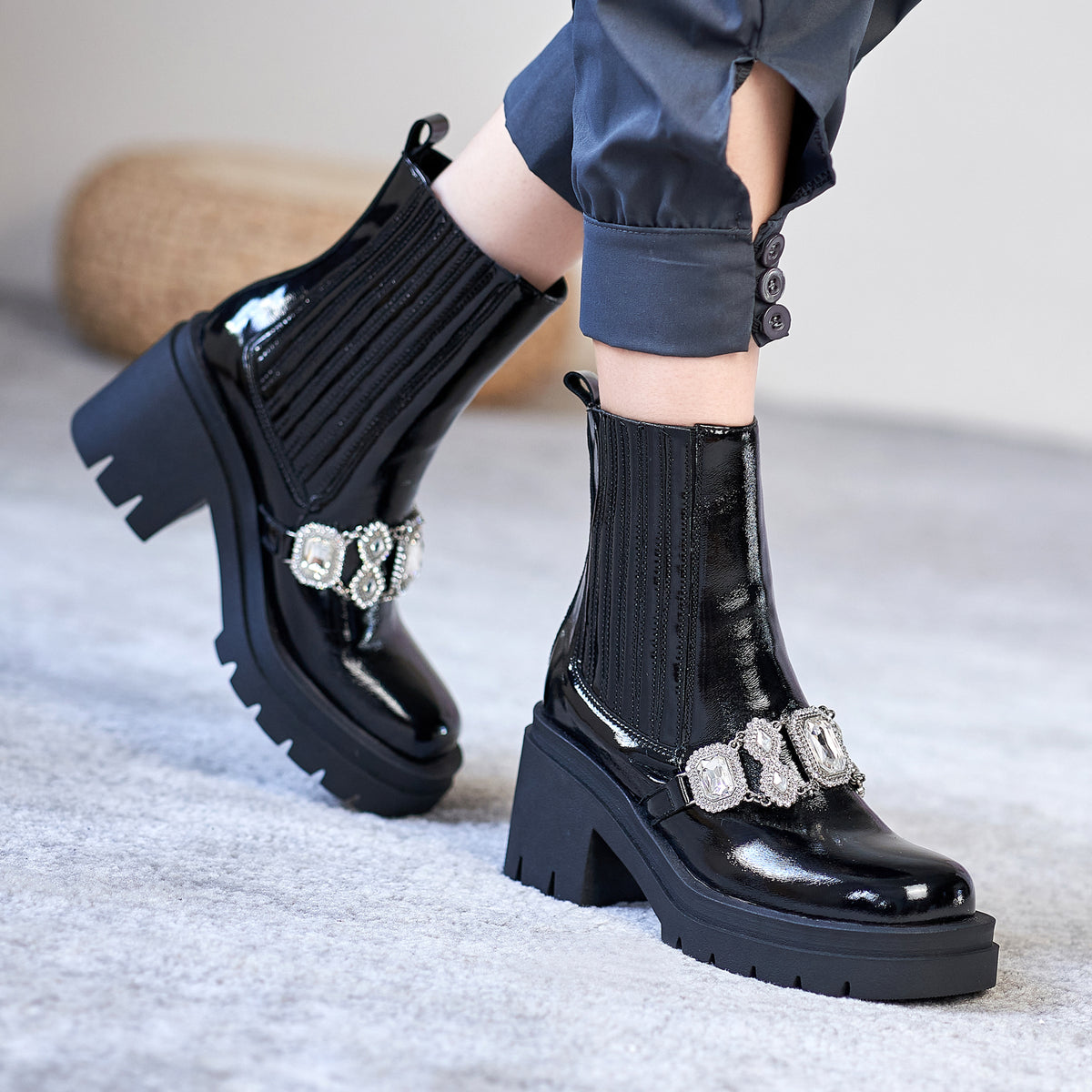 High Heel Knight Boots Ins Thick Women