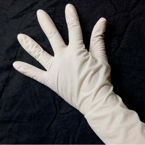 Disposable medical sterile rubber surgical gloves