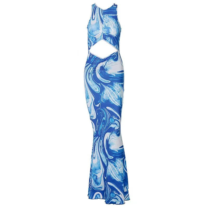 Beach Bodycon Dresses Women Hollow Out Off Shoulder Backless