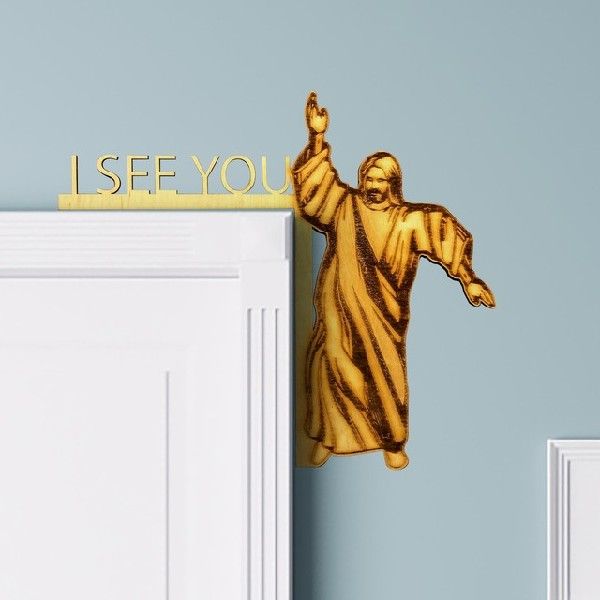 Right Jesus Door Frame Sculpture Angel In Your Corner