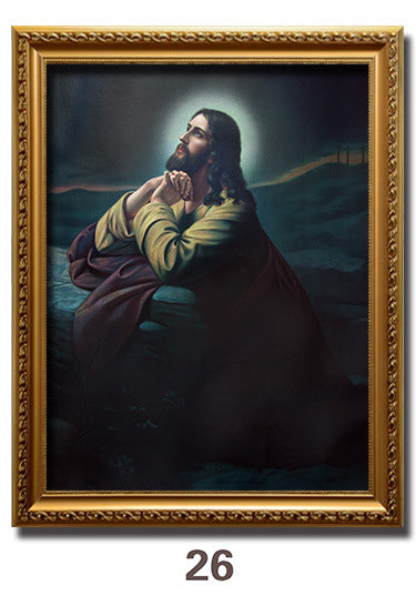 Jesus Portrait Immanuel Lord Christian Decorative Painting