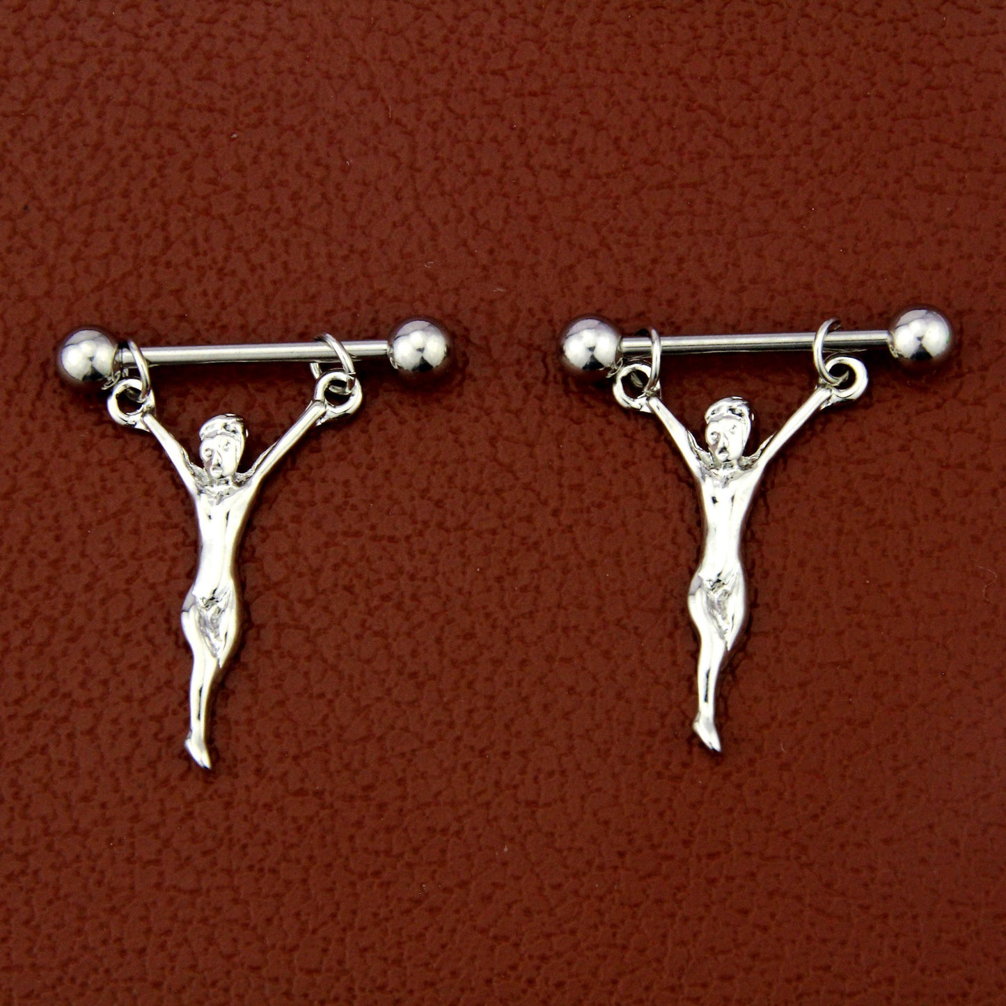 Fashion Personality Stainless Steel Jesus Nipple Ring