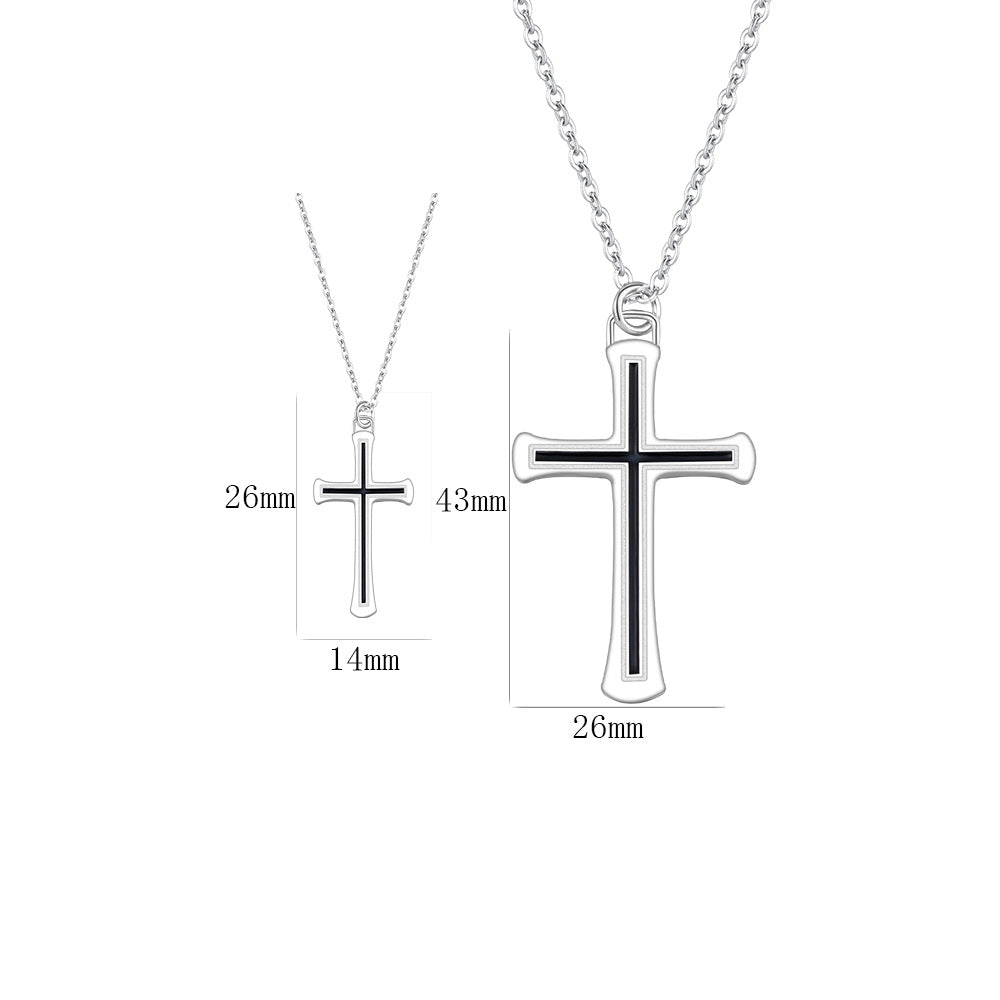 A Pair Of Simple Personality Jesus Pendant Clavicle Chain