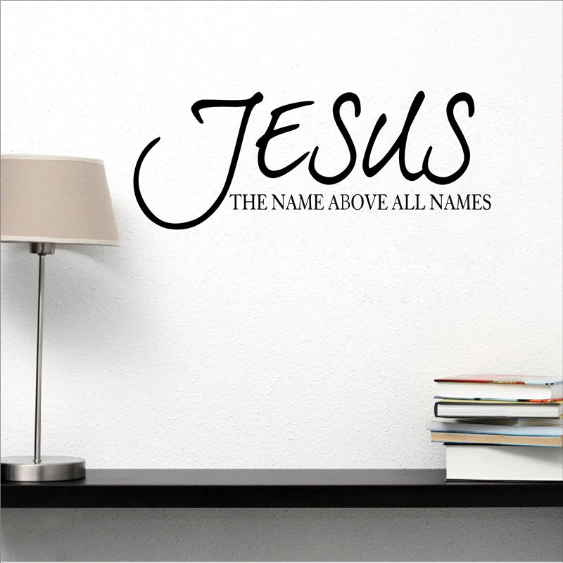 Jesus name vinyl wall sticker