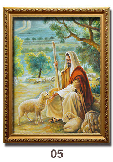 Jesus Portrait Immanuel Lord Christian Decorative Painting