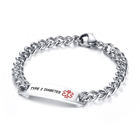 12MM stainless steel medical logo bracelet