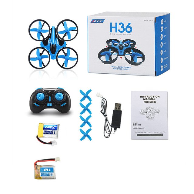 Remote control mini quadcopter with protective ring remote control drone anti-fall remote control aircraft children's toy