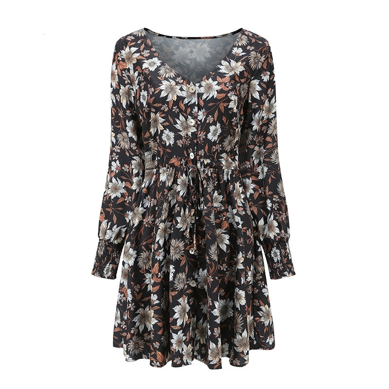 Women Floral Boho Party Dress Sexy Ladies Clothes Dresses