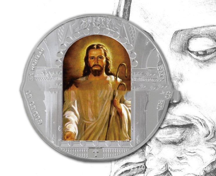 Jesus Christ Metal Commemorative Coin Gold And Silver Coin Religious Belief Souvenir Coin Custom