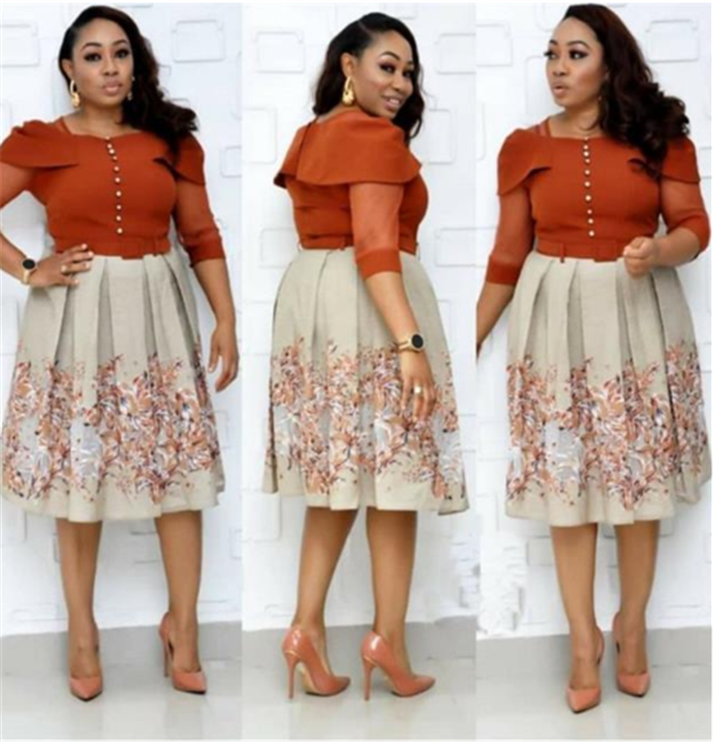 African Women Fashion Dress Ladies Big Size Dresses