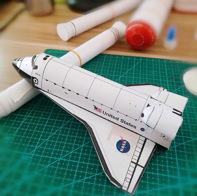 Space Shuttle 3D Paper Model Diy Handmade Handmade Paper Mold Paper Mold Decoration Toy