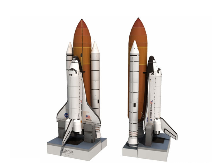 Space Shuttle 3D Paper Model Diy Handmade Handmade Paper Mold Paper Mold Decoration Toy