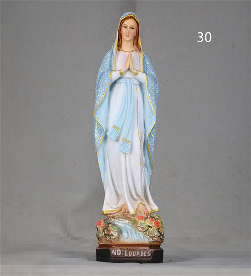 Jesus Christian Catholic Icon Sacred Virgin Jesus Mary Church Family Statue