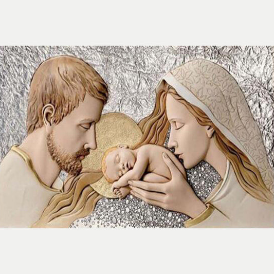 Diy Diamond Painting Full Of Diamonds New Jesus Virgin And Child Diamond Cross Stitch Cross-Border Amazon Source Wholesale