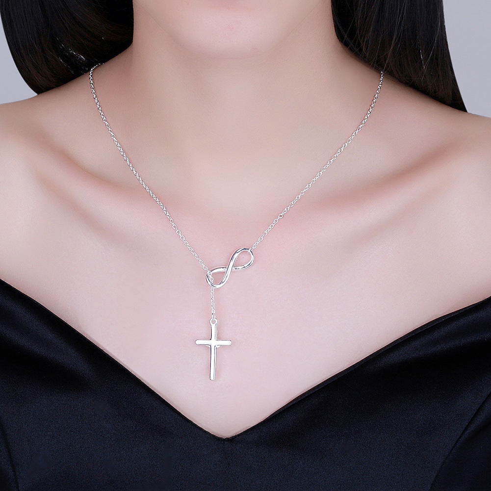 Cross Jesus 8 word pendant