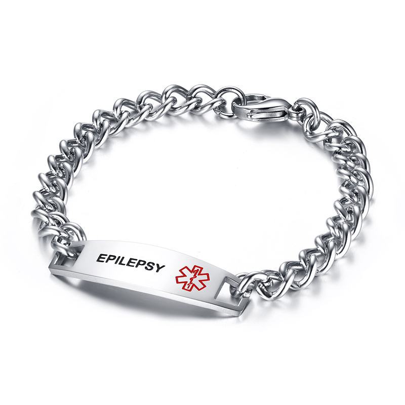 12MM stainless steel medical logo bracelet