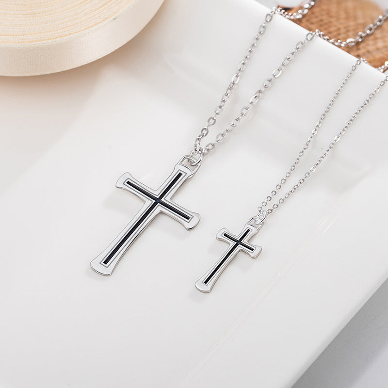 A Pair Of Simple Personality Jesus Pendant Clavicle Chain