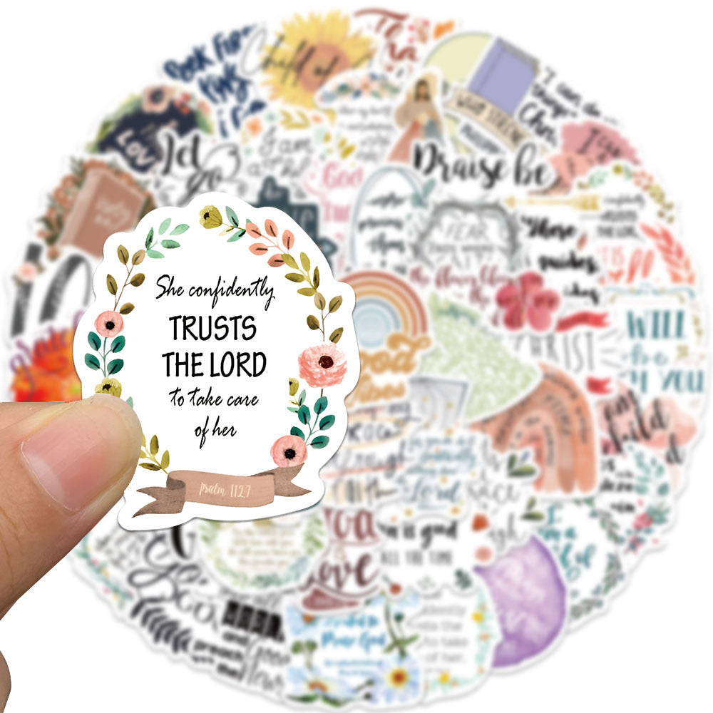 52 Jesus Phrase Bible Doodle Stickers