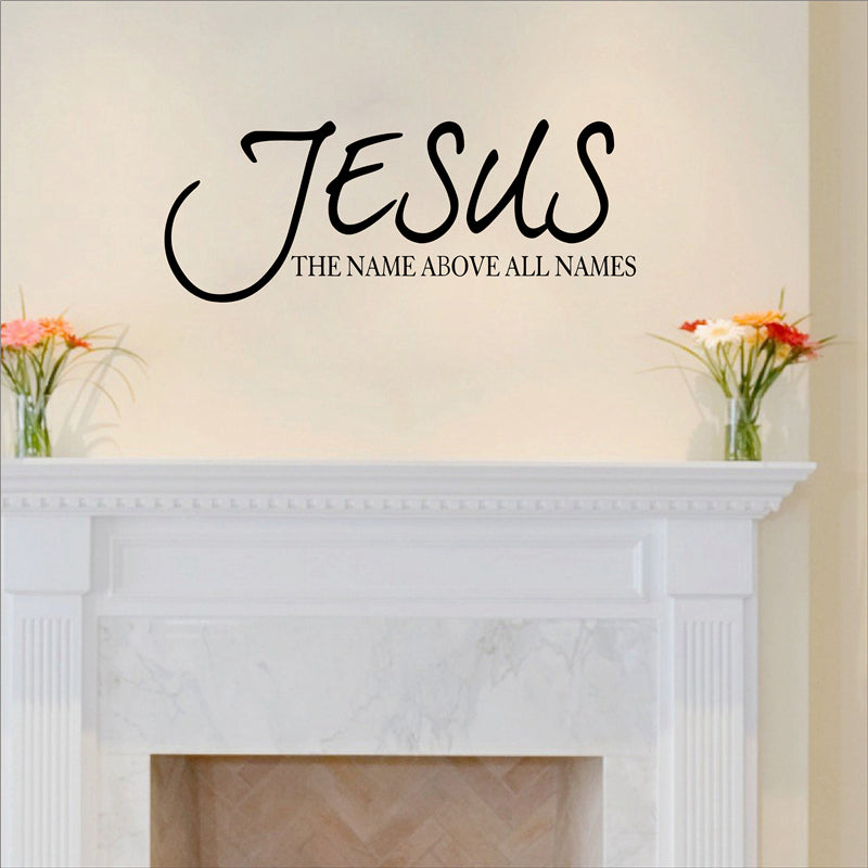 Jesus name vinyl wall sticker