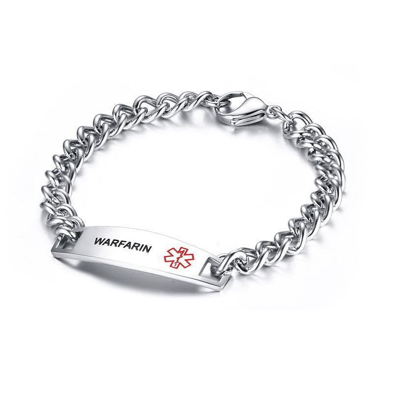 12MM stainless steel medical logo bracelet