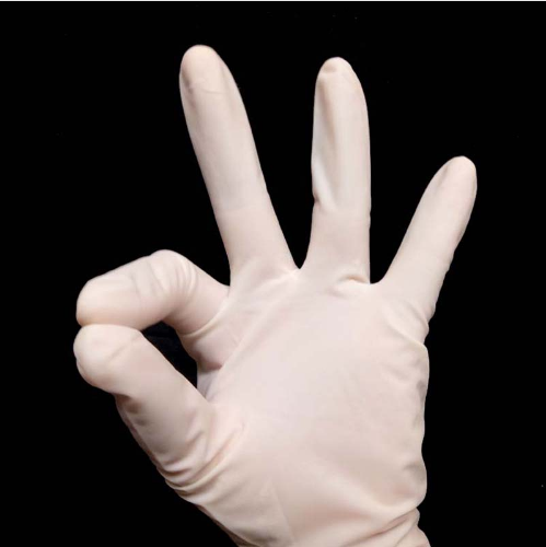 Disposable medical sterile rubber surgical gloves