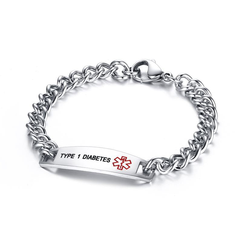 12MM stainless steel medical logo bracelet