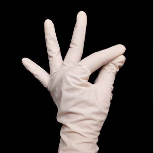 Disposable medical sterile rubber surgical gloves