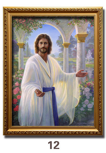 Jesus Portrait Immanuel Lord Christian Decorative Painting