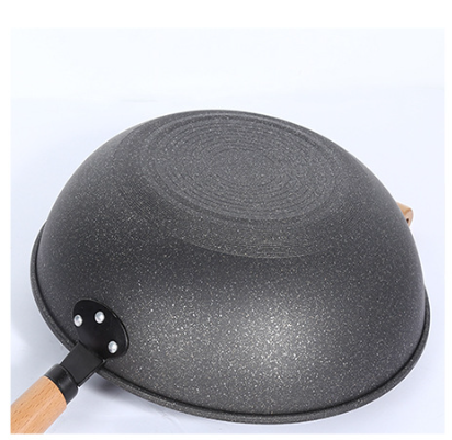 Household Non-stick Medical Stone Wok Induction Cooker Applicable To Gas Stove