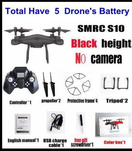 Sales Promotion WiFi 2MP Camera With S10 SMRC FPV Quadcopter Drone Helicopter UAV Micro Remote Control Toy RACER KIT Aircraft