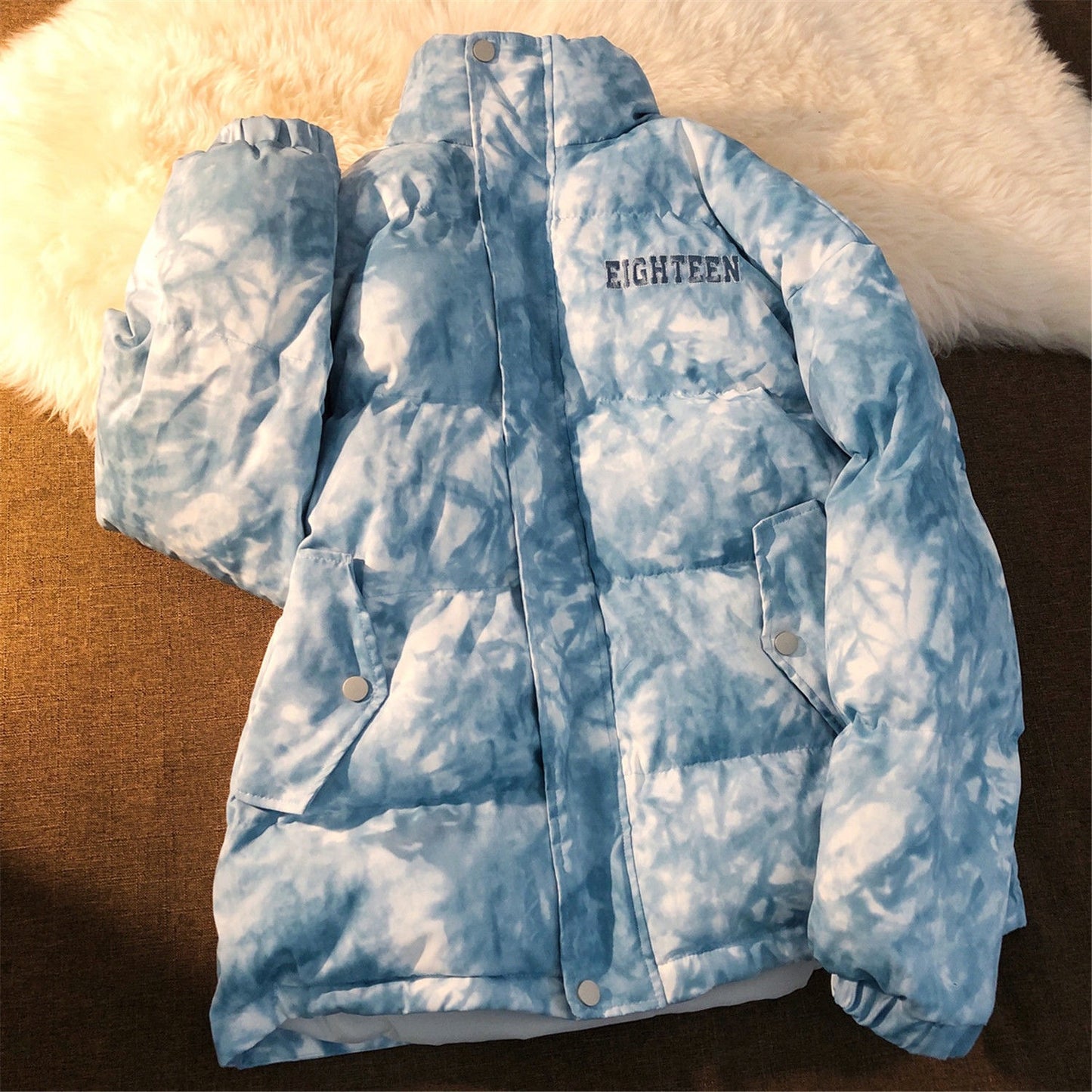 Goddess Fan Li Collar Padded Jacket Women Wild Loose Fashion Autumn And Winter Lightly Cooked Cotton Padded Jacket