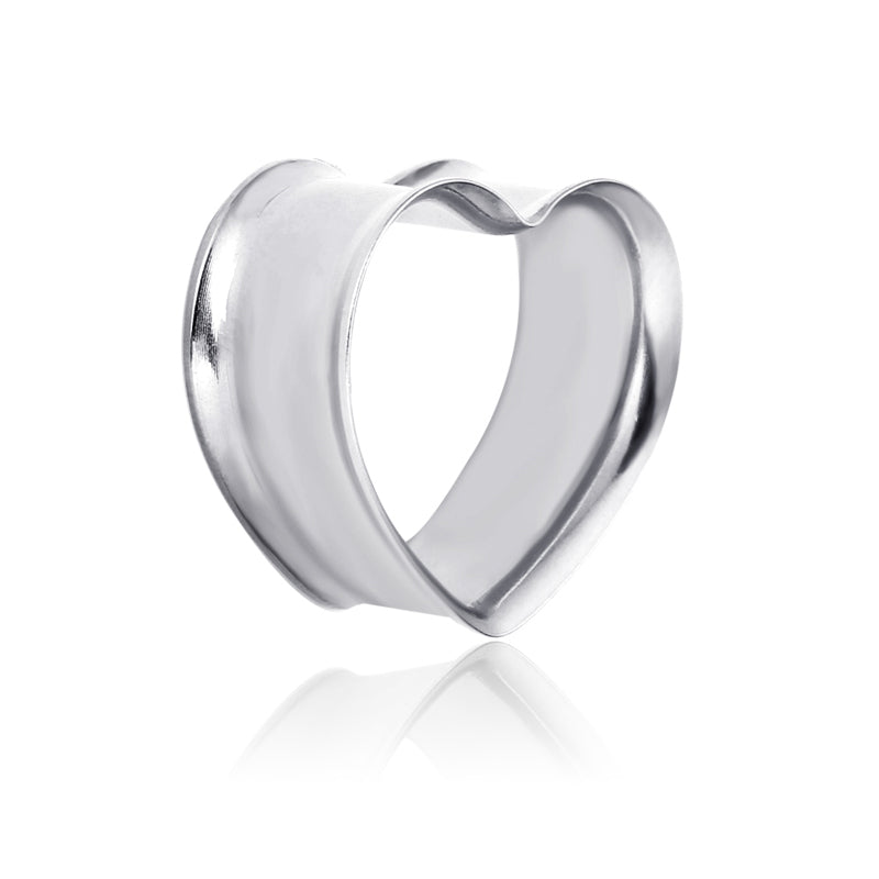 Love Ear Expansion European And American Silver Titanium Medical Steel Hollow Anti-allergy Ear