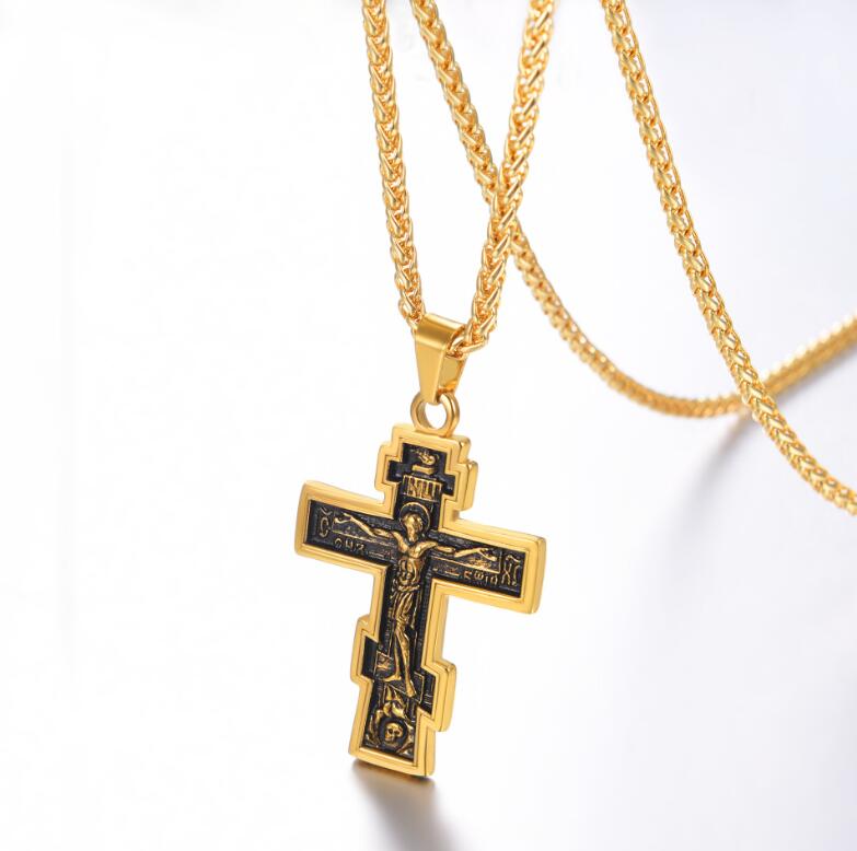 Cross Jesus Pendant Necklace