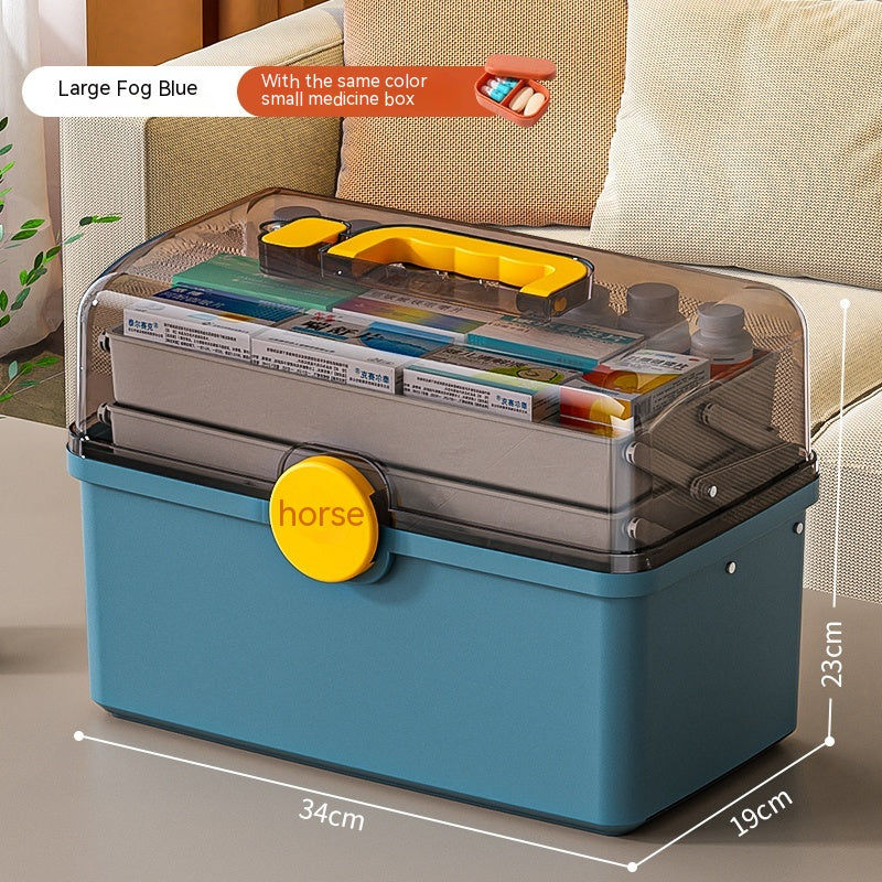 Household Large Capacity Multi-layer Medical Storage Box