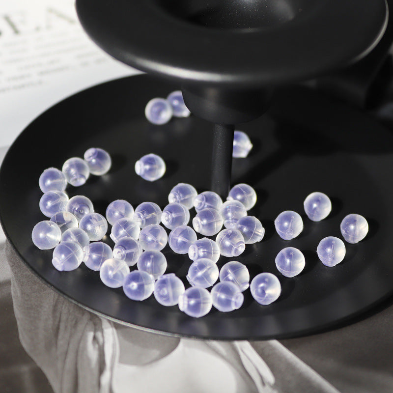Silicone Transparent Earring Plug Plastic Accessories