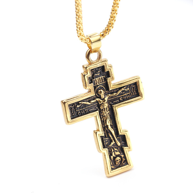 Cross Jesus Pendant Necklace