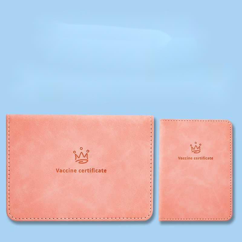 Skin-sensing Leather-faced Birth Medical Certificate Protective Sleeve Student Card Sleeve