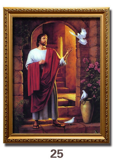 Jesus Portrait Immanuel Lord Christian Decorative Painting