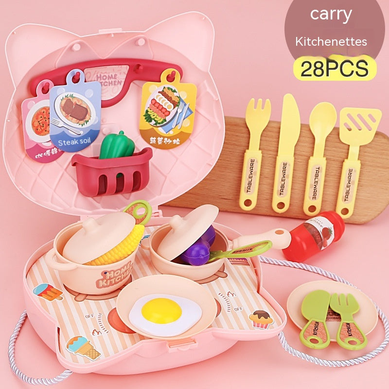 Children Play House Toys Dining Kitchenware Medical Tools Ornament Suit