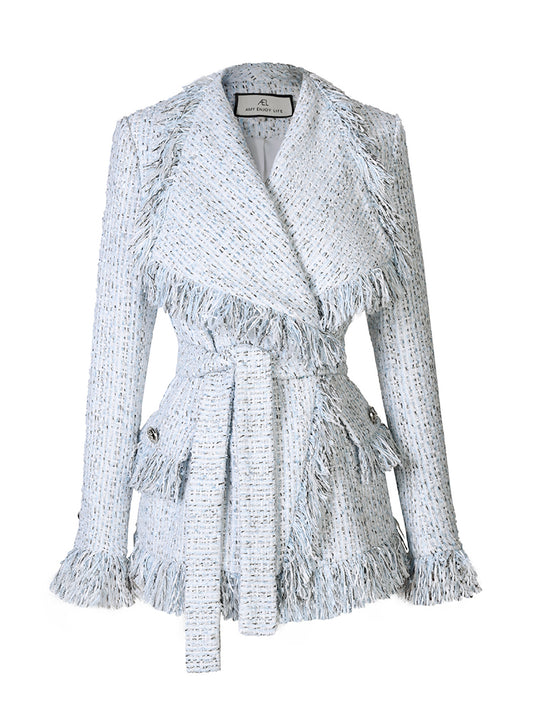 Fashion Fringed Style Big Lapel Jacket Women