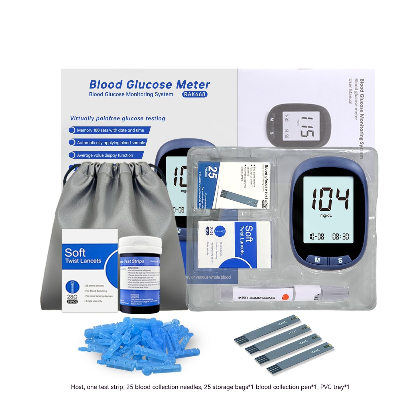 Household Medical Precision Automatic Blood Glucose Measuring Device