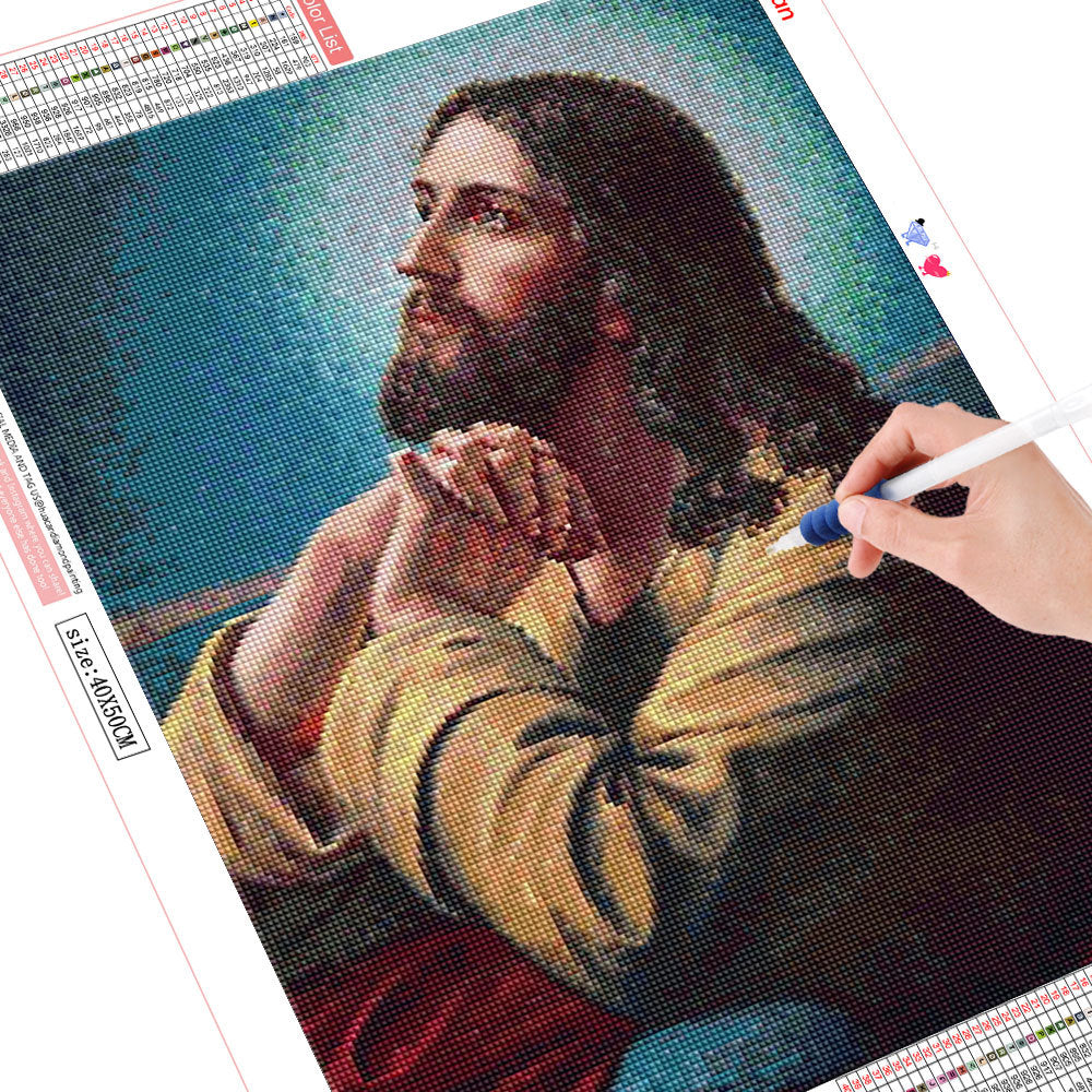 Full Square Round Diamond Painting Jesus Religious DIY Embroidered Mosaic