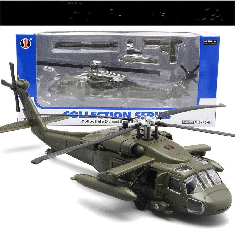 Black Hawk Gunship Alloy Military Model