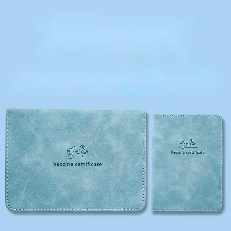 Skin-sensing Leather-faced Birth Medical Certificate Protective Sleeve Student Card Sleeve