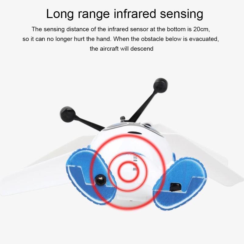 Gesture sensing aircraft luminous floating toy