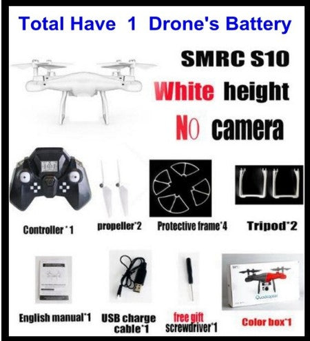 Sales Promotion WiFi 2MP Camera With S10 SMRC FPV Quadcopter Drone Helicopter UAV Micro Remote Control Toy RACER KIT Aircraft