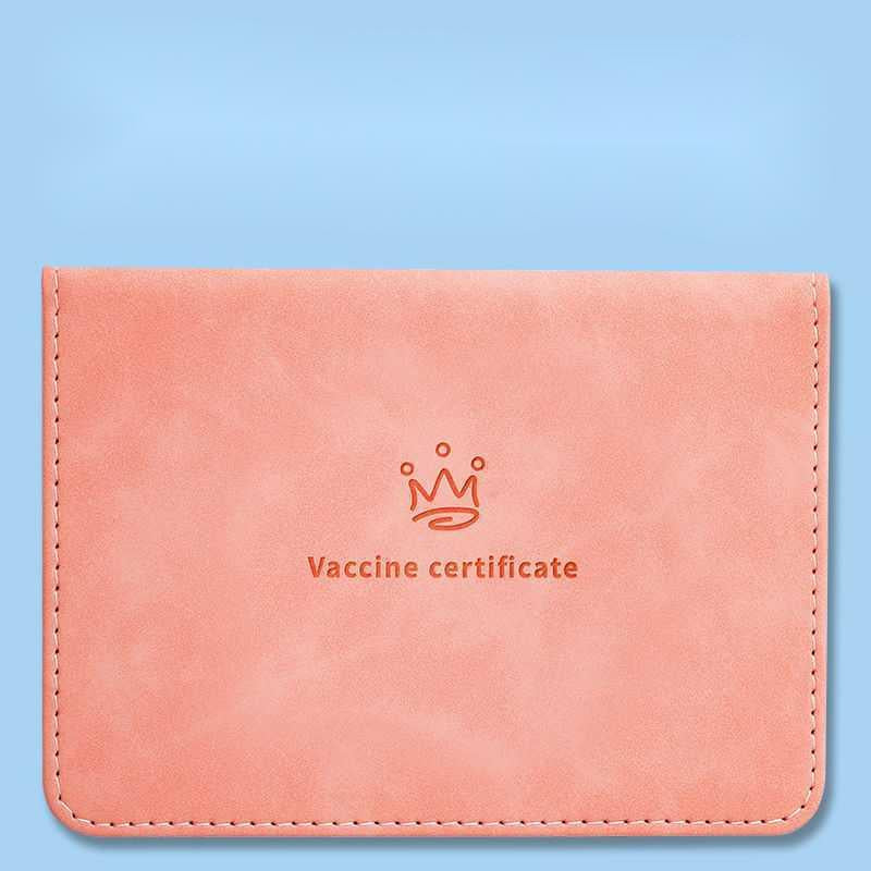 Skin-sensing Leather-faced Birth Medical Certificate Protective Sleeve Student Card Sleeve